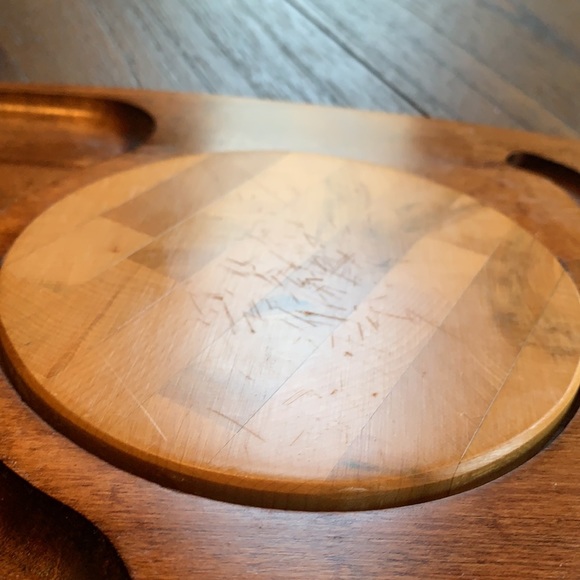 Vintage Mid-Century Modern Charcuterie Wood Tray - Picture 5 of 9